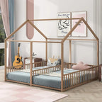 Merax Metal Twin Size House Platform Beds