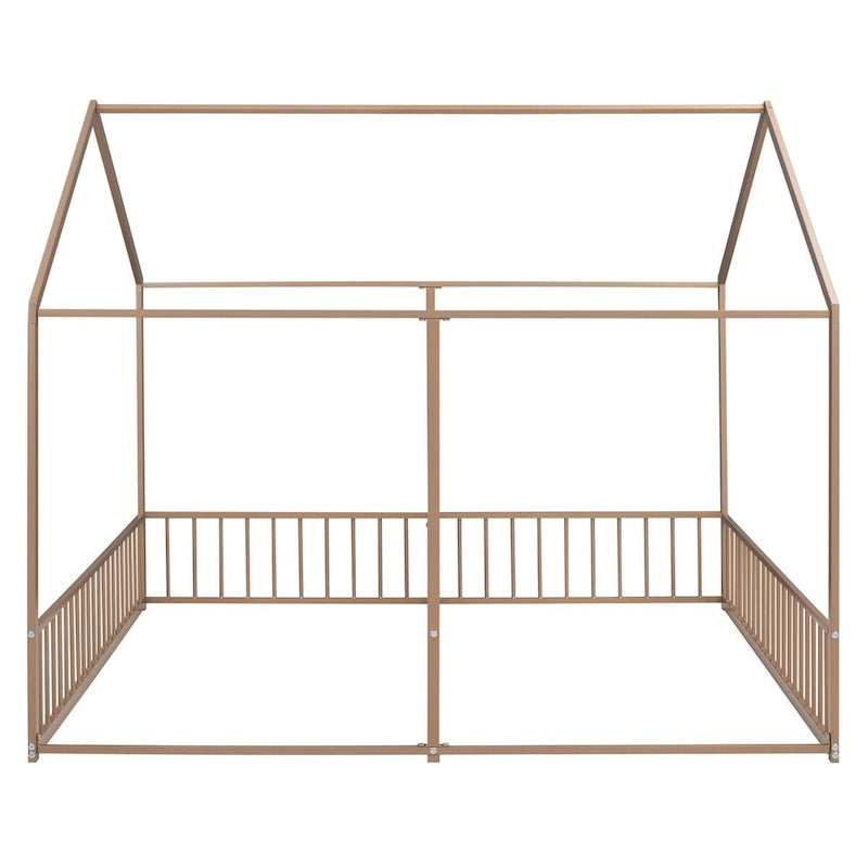 Merax Metal Twin Size House Platform Beds