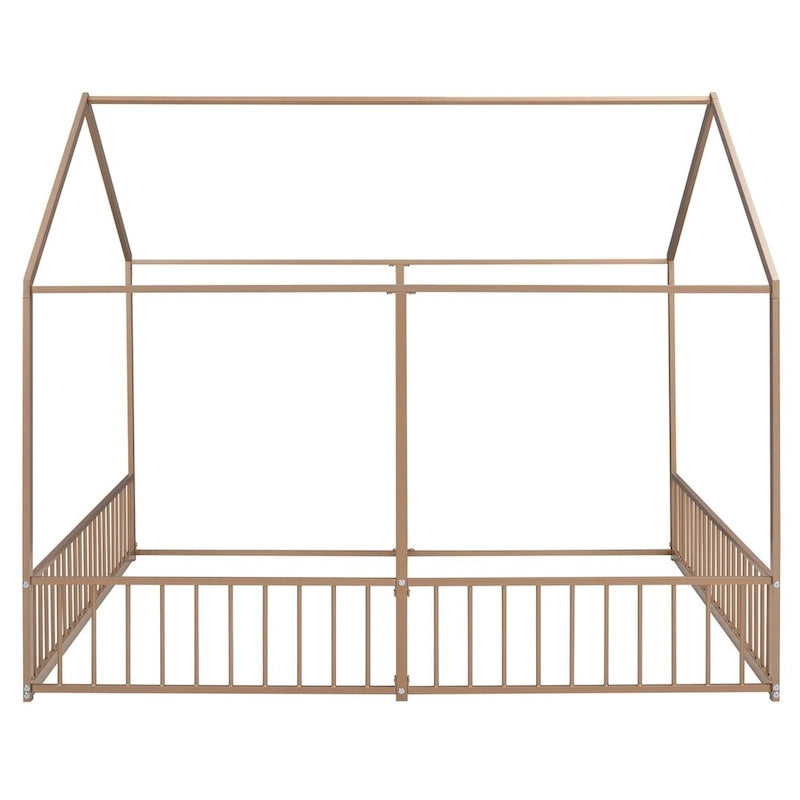 Merax Metal Twin Size House Platform Beds