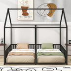 Merax Metal Twin Size House Platform Beds