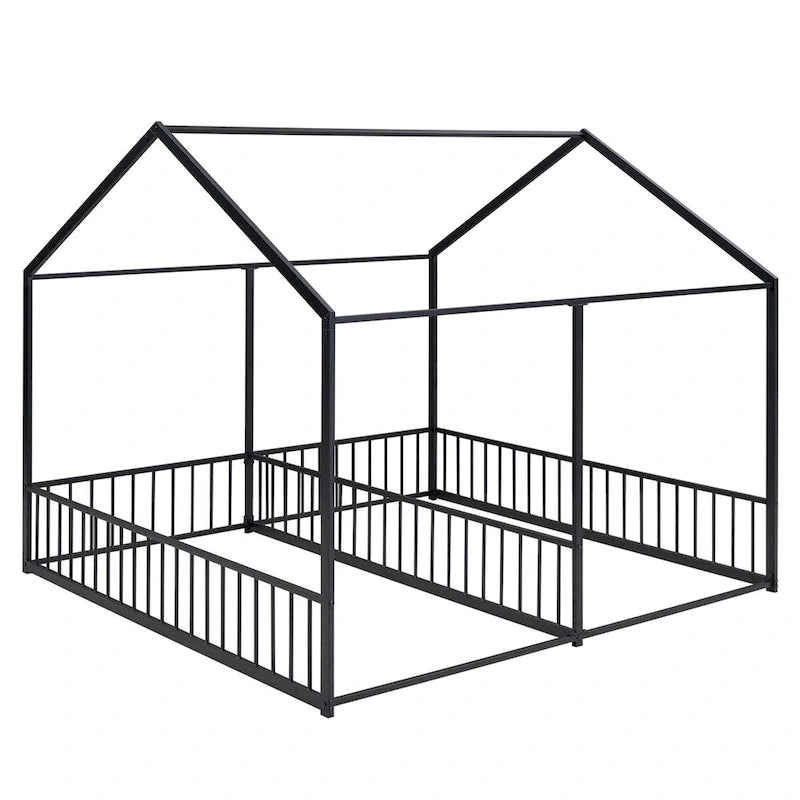Merax Metal Twin Size House Platform Beds