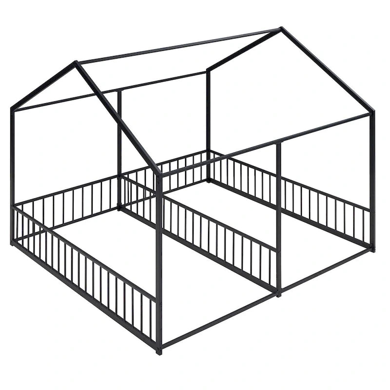 Merax Metal Twin Size House Platform Beds