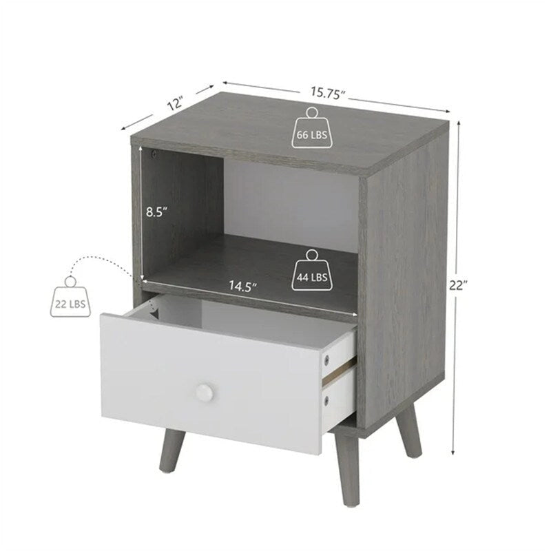 Modern Wood Nightstand