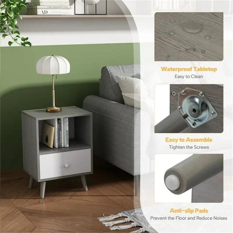 Modern Wood Nightstand