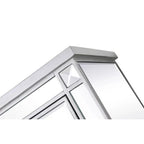 2-Door Mirrored Accent Cabinet