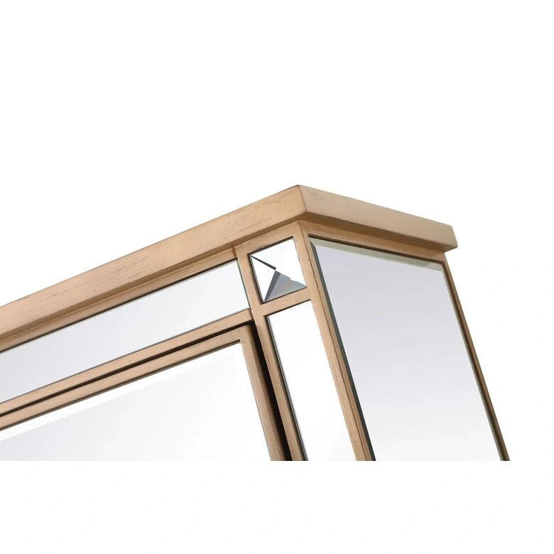 2-Door Mirrored Accent Cabinet