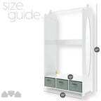 Dress Up Storage Kids Costume Organizer Center - 12 D x 25 W x 47 H