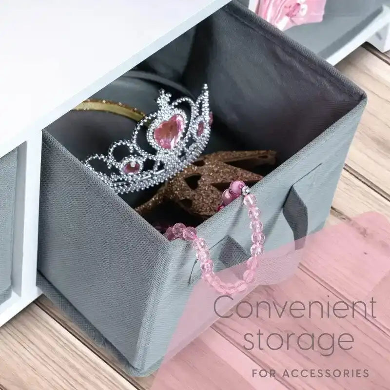 Dress Up Storage Kids Costume Organizer Center - 12 D x 25 W x 47 H