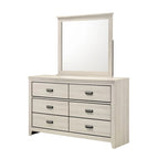 Edyth 4 Piece White LED Panel Bedroom Set