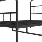 Queen Size Metal Platform Bed frame w/ Headboard No Box Spring Needed