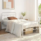 Javlergo Metal Platform Bed Frame with Headboard and Footboard, No Box Spring Needed