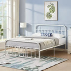 Javlergo Metal Platform Bed Frame with Headboard and Footboard, No Box Spring Needed