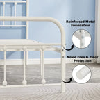 Javlergo Metal Platform Bed Frame with Headboard and Footboard, No Box Spring Needed