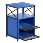 Javlergo Nightstand with 2 Drawers and Storage Shelf for Bedroom, Small Night Stands, Bed Side Table