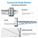 6 Tier Shelf Heavy Duty Free Standing Corner Storage Display Rack