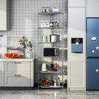 6 Tier Shelf Heavy Duty Free Standing Corner Storage Display Rack