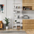 6 Tier Shelf Heavy Duty Free Standing Corner Storage Display Rack