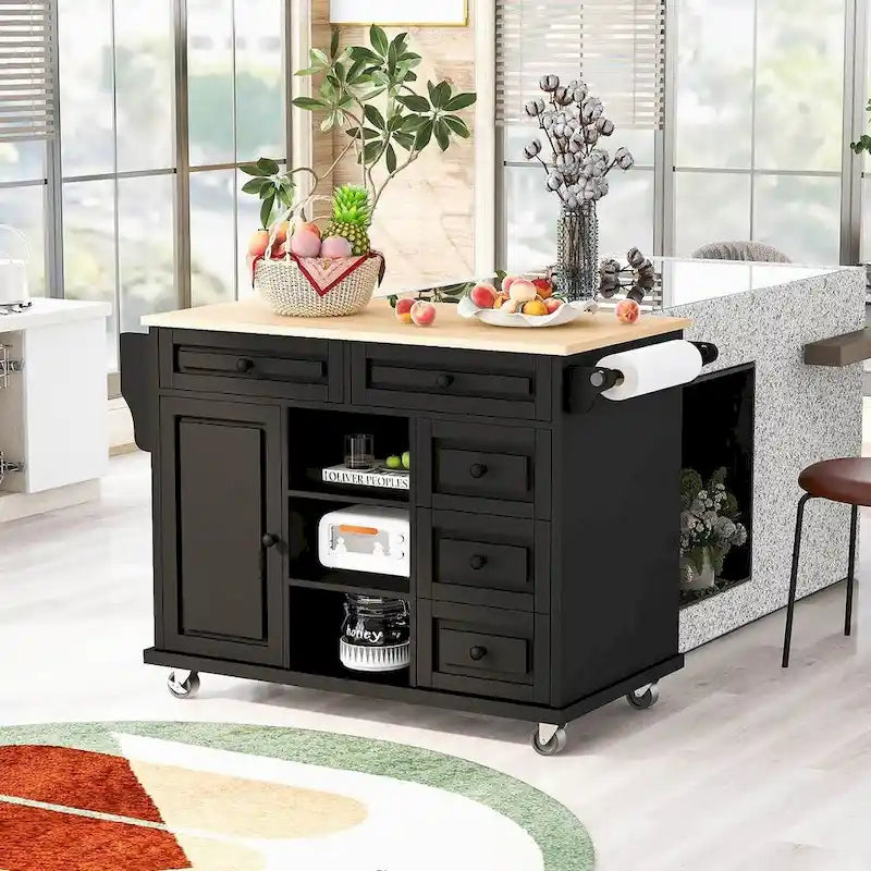53  Rolling Mobile Island Kitchen Island Cart