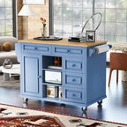 53  Rolling Mobile Island Kitchen Island Cart