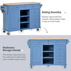 53  Rolling Mobile Island Kitchen Island Cart
