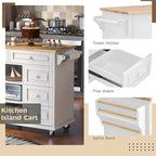 53  Rolling Mobile Island Kitchen Island Cart
