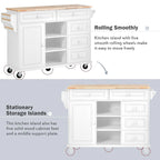 53  Rolling Mobile Island Kitchen Island Cart
