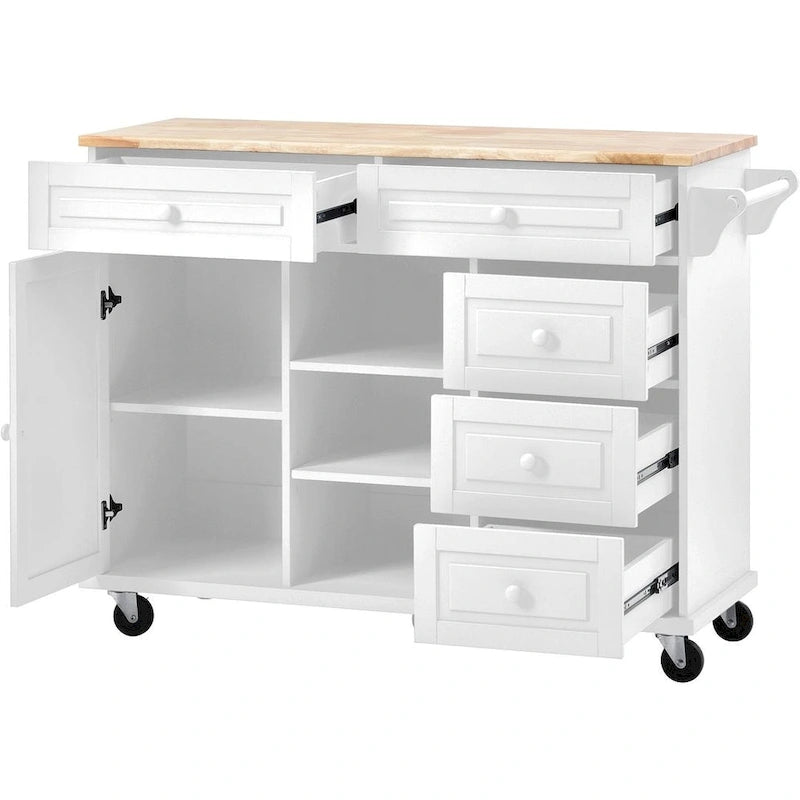 53  Rolling Mobile Island Kitchen Island Cart