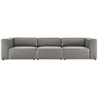 Mingle Vegan Leather 3-Piece Sectional Sofa
