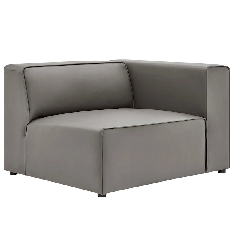 Mingle Vegan Leather 3-Piece Sectional Sofa