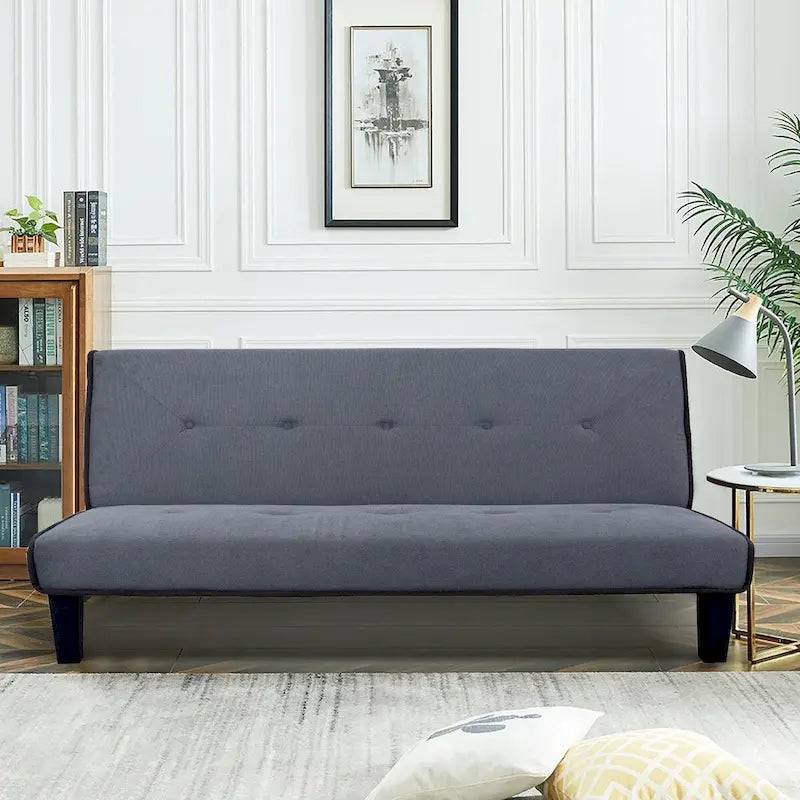 Clihome Biscuit Back Convertible Sofa with Mattress