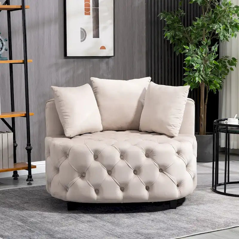 Accent Chair / Classical Barrel Chair for living room / Modern Leisure Chair