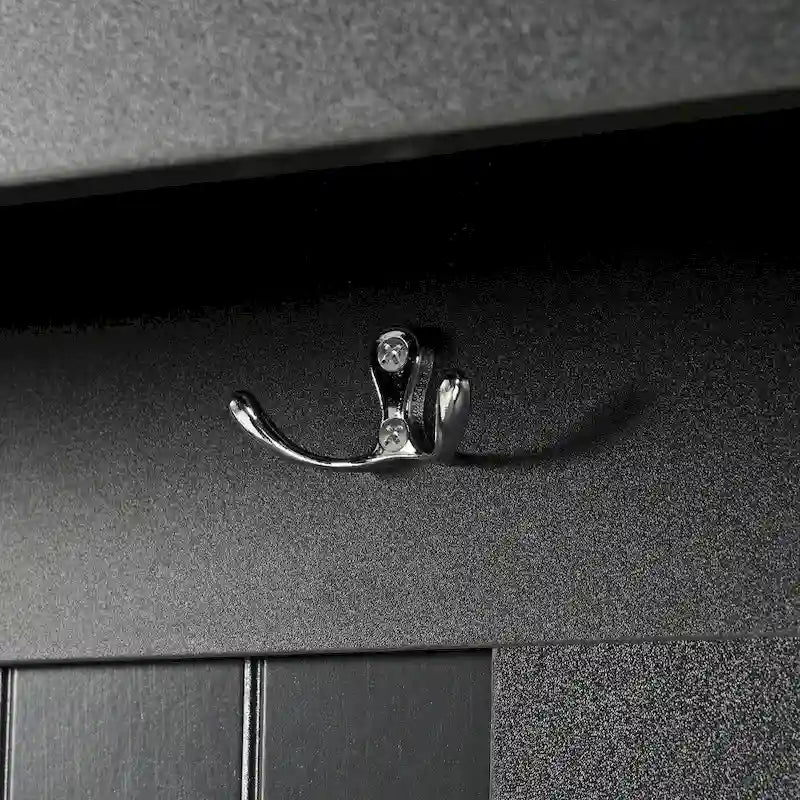 5-in-1 Entryway Bench with Shutter-shaped doors, Coat Rack, Cushion and 4 Sturdy Hooks, 47.2  Wide Hall Tree with Storage Bench