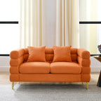 Oversized 2-Seater Deep Seating Loveseat Sofa with 2 Pillows