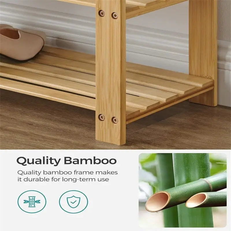 3-Tier Shoe Rack - 11.4 D x 28 W x 19.3 H