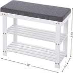 3-Tier Shoe Rack - 11.4 D x 28 W x 19.3 H