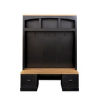 Hall Tree Hallway Storage Bench with Shoe Cubbies and Coat Rack with Hooks