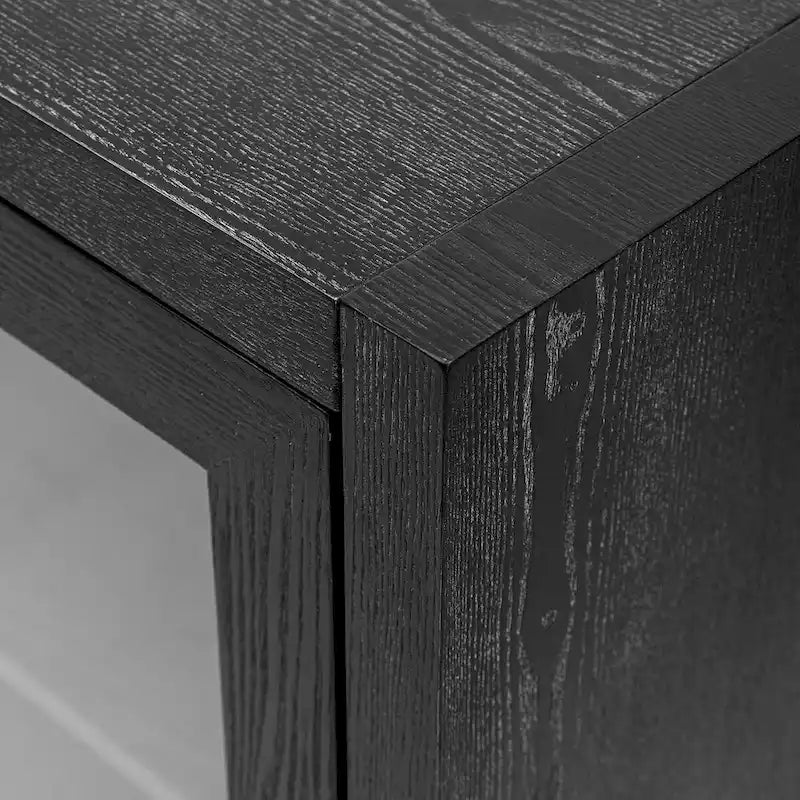 34  Tall MDF 3-door Accent Cabinet with Adjustable Shelf