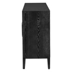 34  Tall MDF 3-door Accent Cabinet with Adjustable Shelf
