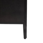 34  Tall MDF 3-door Accent Cabinet with Adjustable Shelf