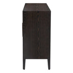 34  Tall MDF 3-door Accent Cabinet with Adjustable Shelf