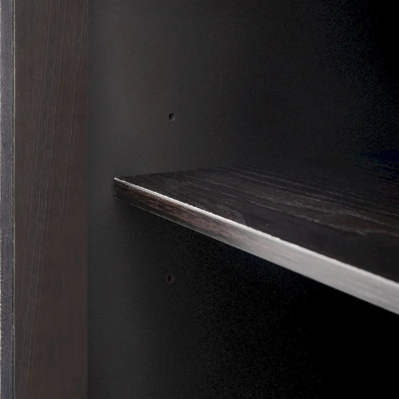 34  Tall MDF 3-door Accent Cabinet with Adjustable Shelf