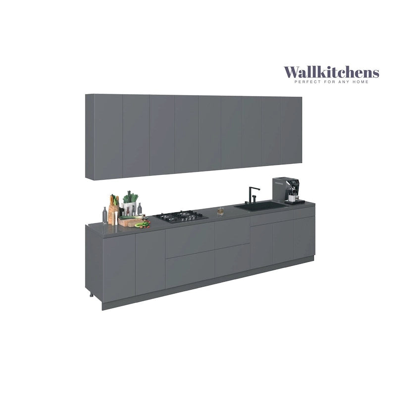 Kitchen Elite Epicure Collection Gray Color Base Size 11Ft Wide - 138x24