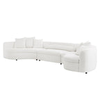 Oversized Modern 3 Pieces Upholstered Sofa