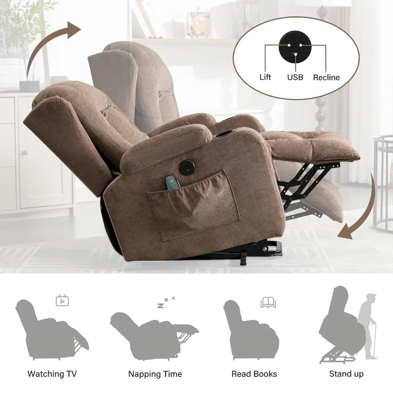 Power Lift Recliner Chair Recliners for Elderly