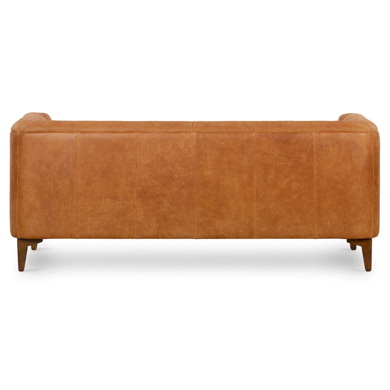 Poly & Bark Essex 74  Apartment Sofa - Full Grain Genuine Italian Leather