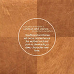 Poly & Bark Essex 74  Apartment Sofa - Full Grain Genuine Italian Leather