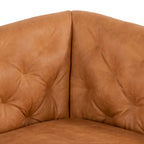 Poly & Bark Essex 74  Apartment Sofa - Full Grain Genuine Italian Leather