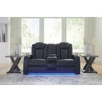 Signature Design by Ashley Fyne-Dyme Power Reclining Loveseat with Console - 74 W x 43 D x 43 H
