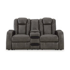 Signature Design by Ashley Fyne-Dyme Power Reclining Loveseat with Console - 74 W x 43 D x 43 H