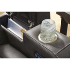 Signature Design by Ashley Fyne-Dyme Power Reclining Loveseat with Console - 74 W x 43 D x 43 H